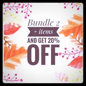 Bundle 2 items and get 20% off